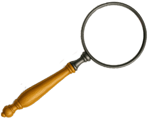 Dominion magnifying glass a dark mustard